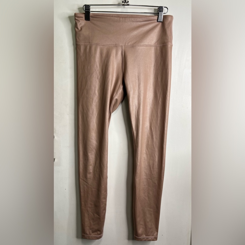 Athleta Pink Shimmer Leggings